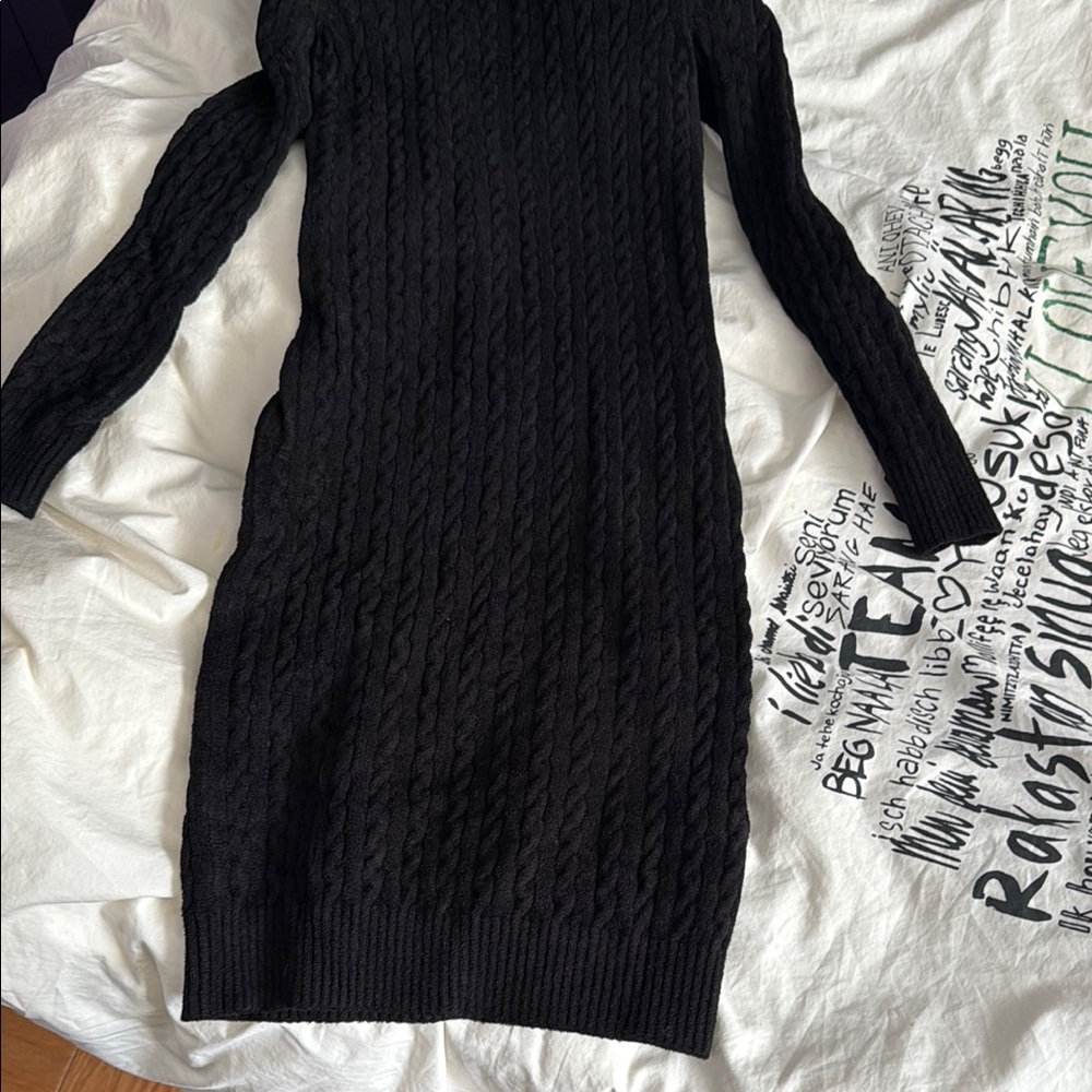 Balenciaga Black Off-the-Shoulder Dolman Sleeve Dress size xs - Picture 9 of 15